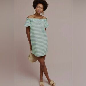 NWOT Anthropologie Corey Lynn Carter Bayside Off-the-Shoulder Dress